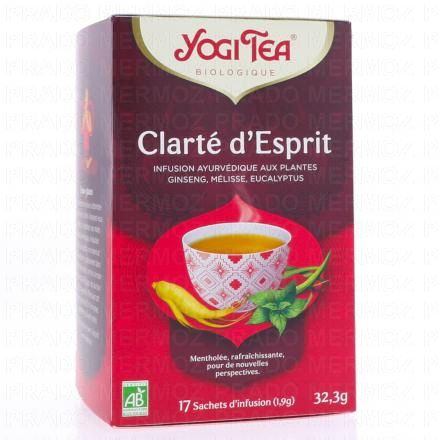 YOGI TEA Clart&eacute; d'Esprit Infusion Bio x17 Sachets
