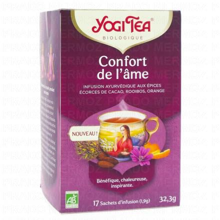 YOGI TEA Confort de l'&acirc;me - Infusion ayurv&eacute;dique aux &eacute;pices x17 sachets