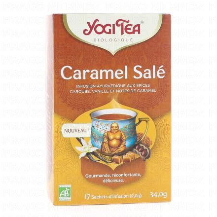 YOGI TEA Infusion Caramel Sal&eacute; Bio x17 sachets