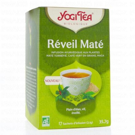 YOGI TEA Infusion R&eacute;veil Mat&eacute; Bio x17 sachets