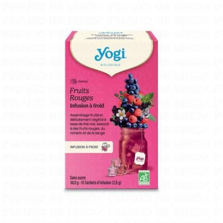 YOGI TEA Infusions &agrave; Froid Fruits Rouges bio x15 sachets