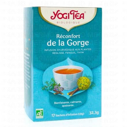 YOGI TEA R&eacute;confort de la gorge 17 sachets de 1.9g