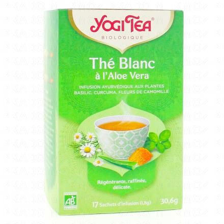 YOGI TEA Th&eacute; Blanc &agrave; l'Aloe Vera 17 sachets