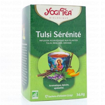 YOGI TEA Tulsi S&eacute;r&eacute;nit&eacute; Infusion Bio x17 Sachets