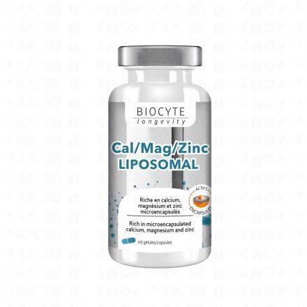 BIOCYTE Longevity Min&eacute;raux - Cal/Mag/Zinc liposomal 60 g&eacute;lules