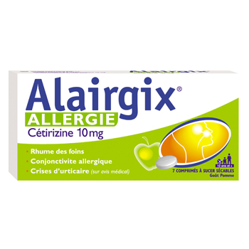 Alairgix allergie cétirizine 10mg