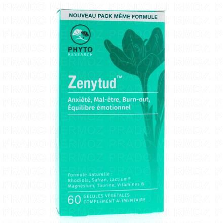 PHYTORESEARCH Zenytud Equilibre &eacute;motionnel/anxi&eacute;t&eacute; g&eacute;lules v&eacute;g&eacute;tales x 60