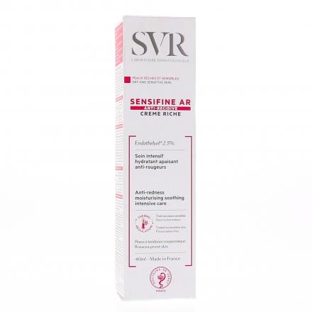 SVR Sensifine AR crème riche hydratante/apaisante tube 40 ml