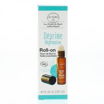 ELIXIRS & CO Les fleurs de bach authentiques D&eacute;prime/d&eacute;pression BIO roll-on 10 ml