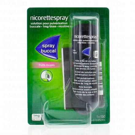 NICORETTE Spray buccal 1 mg/dose Goût fruits rouges (13.5 ml x 1)