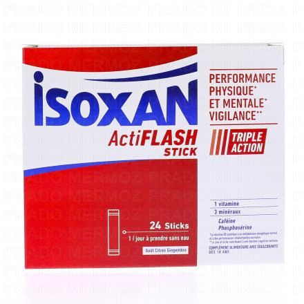 ISOXAN ActiFlash go&ucirc;t citron/gingembre sticks x 24