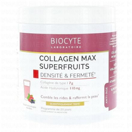 BIOCYTE Collagen Max superfruits go&ucirc;t fruits rouges / menthe 260g
