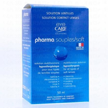 EYECARE Pharma souples/soft - Solution multifonctions hypoallergéniques lentilles 50ml