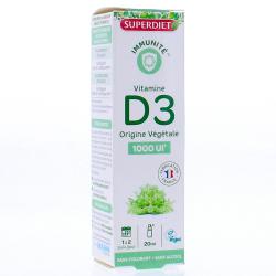 SUPERDIET Immunité vitamine D3 100UI 20ml