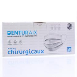 DENTURAIX Masques chirurgicaux x50 blanc