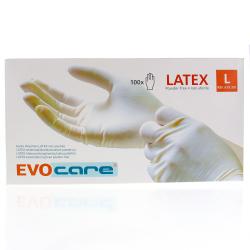 EVOCARE Gants d'examen latex non poudrée x100 taille l