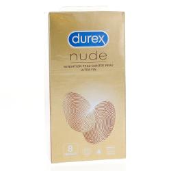DUREX Nude - Sensation Peau Contre Peau - 8 Préservatifs x8