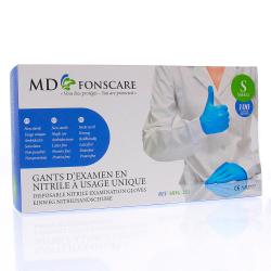 MD FONSCARE Gants d'examen en nitrile taille S x100