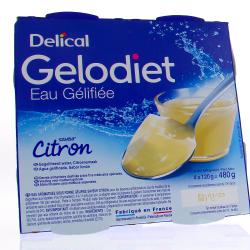 DELICAL Gelodiet - Eau gélifiée saveur citron 4x120g