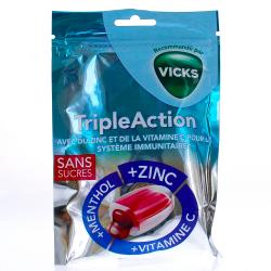 VICKS Triple action bonbons cassis 72g