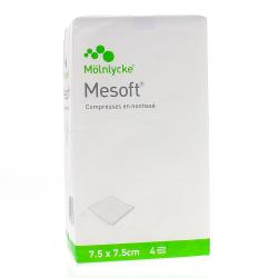 MOLNLYCKE Mesoft compresses en non tissé x100 7.5 cm x 7.5cm