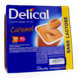 DELICAL Crème dessert HP HC saveur caramel 4x200g