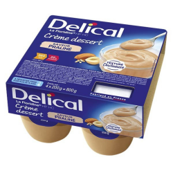 DELICAL HP HC Crème Dessert saveur praliné 4 x 200g
