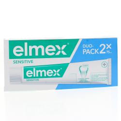 ELMEX Sensitive dentifrice pour dents sensibles lot de 2 tubes 75ml
