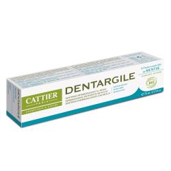 CATTIER Dentargile menthe dentifrice rafraîchissant bio tube 75g