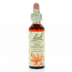 FLEUR DE BACH Original n°25 Red chestnut fleur de bach flacon compte-gouttes 20ml