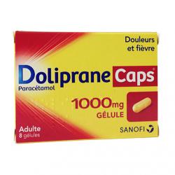 Doliprane Caps 1000 mg boîte de 8 gélules