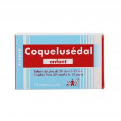 Coquelusedal enfants boîte de 10 suppositoires
