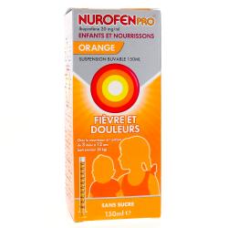 Nurofen Pro 20 mg/ml enfants et nourrissons sans sucre flacon de 150 ml
