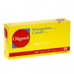 Manganèse-cobalt oligosol boîte de 28 ampoules