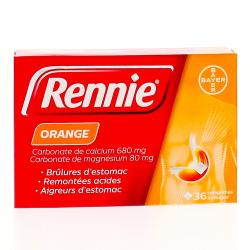 Rennie orange boîte de 36 comprimés