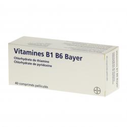Vitamine b1 b6 bayer boîte de 40 comprimés