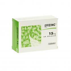 Effizinc 15 mg boîte de 60 gélules