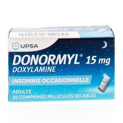 UPSA Donormyl 15 mg tube de 10 comprimés