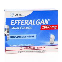 Efferalgan 1g boîte de 8 comprimés