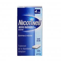 NICOTINELL menthe fraicheur 4 mg sans sucre 96 gommes