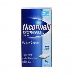 Nicotinell menthe fraicheur 2 mg sans sucre 96 gommes boîte de 96 gommes