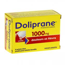 Doliprane 1000 mg boîte de 8 sachets-doses