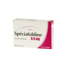 Spéciafoldine 0,4 mg boîte de 28 comprimés