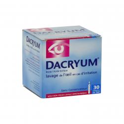 Dacryum solution pour lavage ophtalmique boîte de 30 récipients unidoses