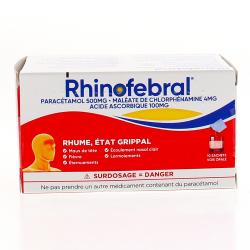 RHINOFEBRAL Rhume et état grippal 10 sachets boîte de 10 sachets