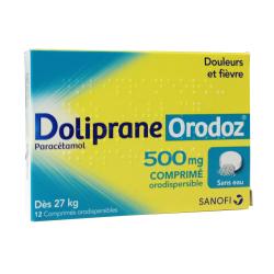 Doliprane Orodoz 500mg boîte de 12 comprimés
