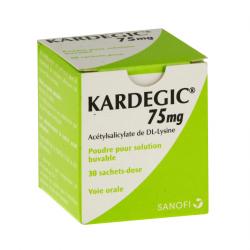 Kardegic 75 mg boîte de 30 sachets-doses