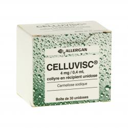 Celluvisc 4 mg/0,4 ml boîte de 30 récipients unidoses