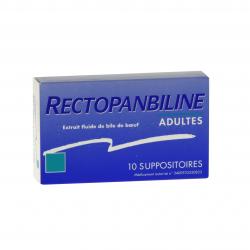 Rectopanbiline adultes boîte de 10 suppositoires