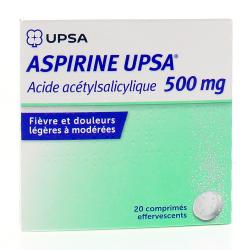 UPSA Aspirine 500 mg boîte de 20 comprimés